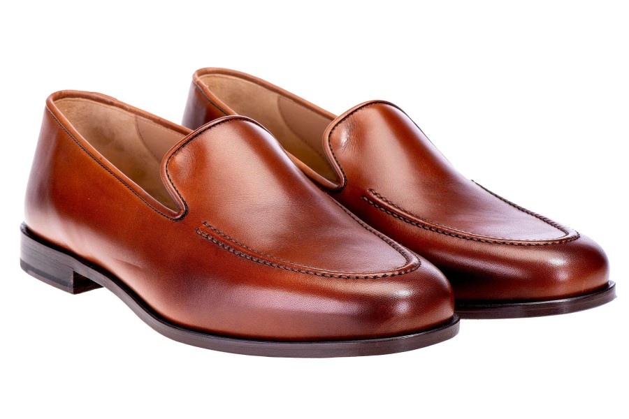 Men * | Hot Sell Venetian Trunk Show Venetian Calf Brown