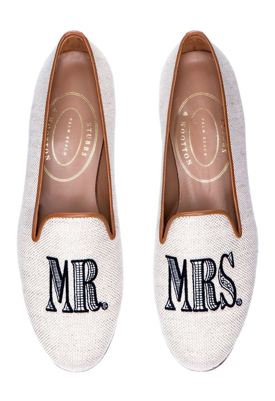 Women * | Top Sell Wedding Collection Women Mr./Mrs. Flax