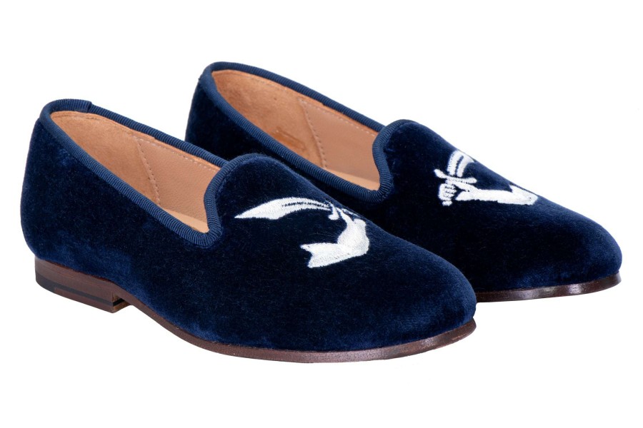 Junior * | Free Delivery Jr. Roger (Jr.) Slipper Navy