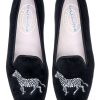 Men * | Fashionable Safari Trunk Show Men Zebra (Leh) Men Slipper Black