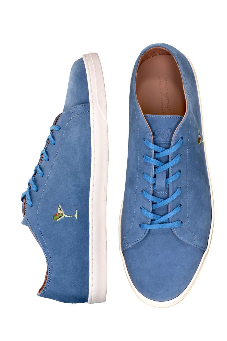 Men * | Reliable Quality George Cleverley Martini Trainer (Men) Blue