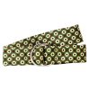 Accessories * | Classical Medallion Sage Silk Belt Green