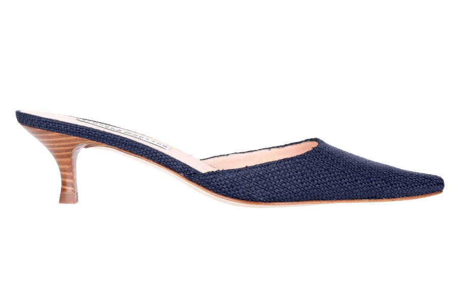 Women * | Cut Price New Additions Women Raffia Greta Navy