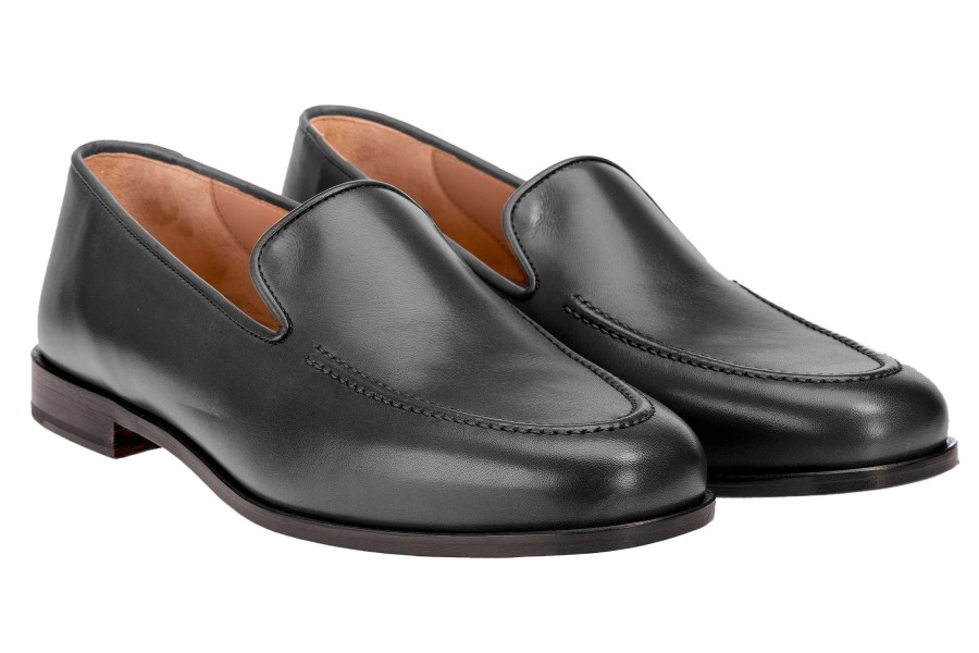 Men * | Free Delivery Venetian Trunk Show Venetian Calf Black