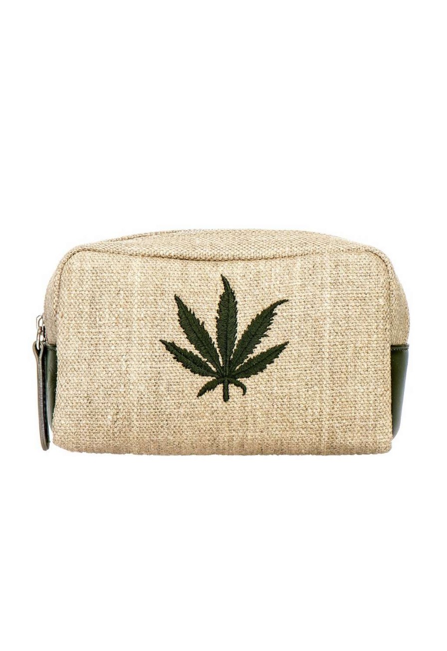 Accessories * | Fashionable Clutch Cannabis Clutch Natural