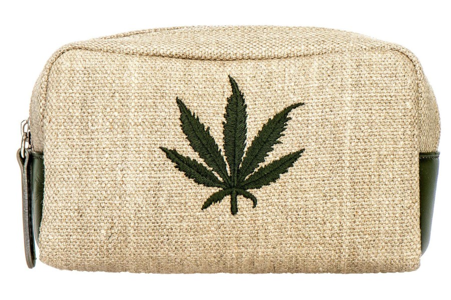 Accessories * | Fashionable Clutch Cannabis Clutch Natural